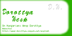 dorottya wesp business card